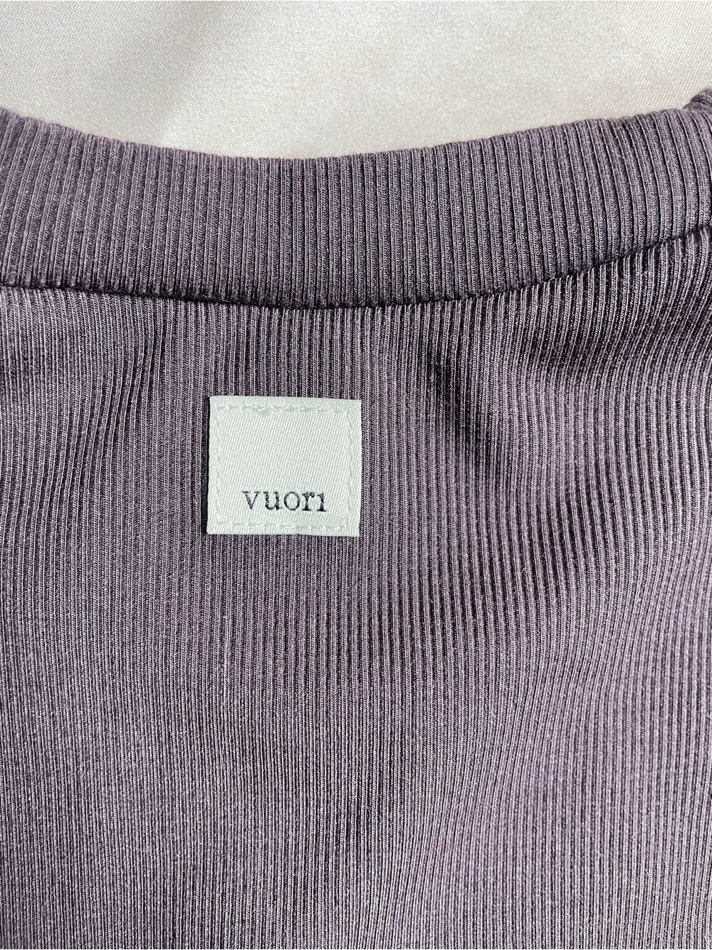 Vuori Sleeveless Maxi Dress – Plum Charcoal, Size S, Ribbed Stretch - Picture 3 of 13